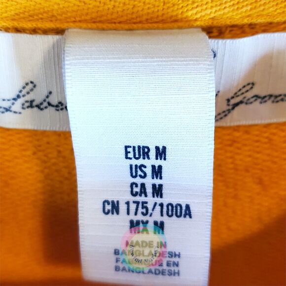 H&M LOGG Sweatshirt Mens Medium Yellow Blue SUSTAIN Graphic Cal Bears Team Color - Picture 5 of 10